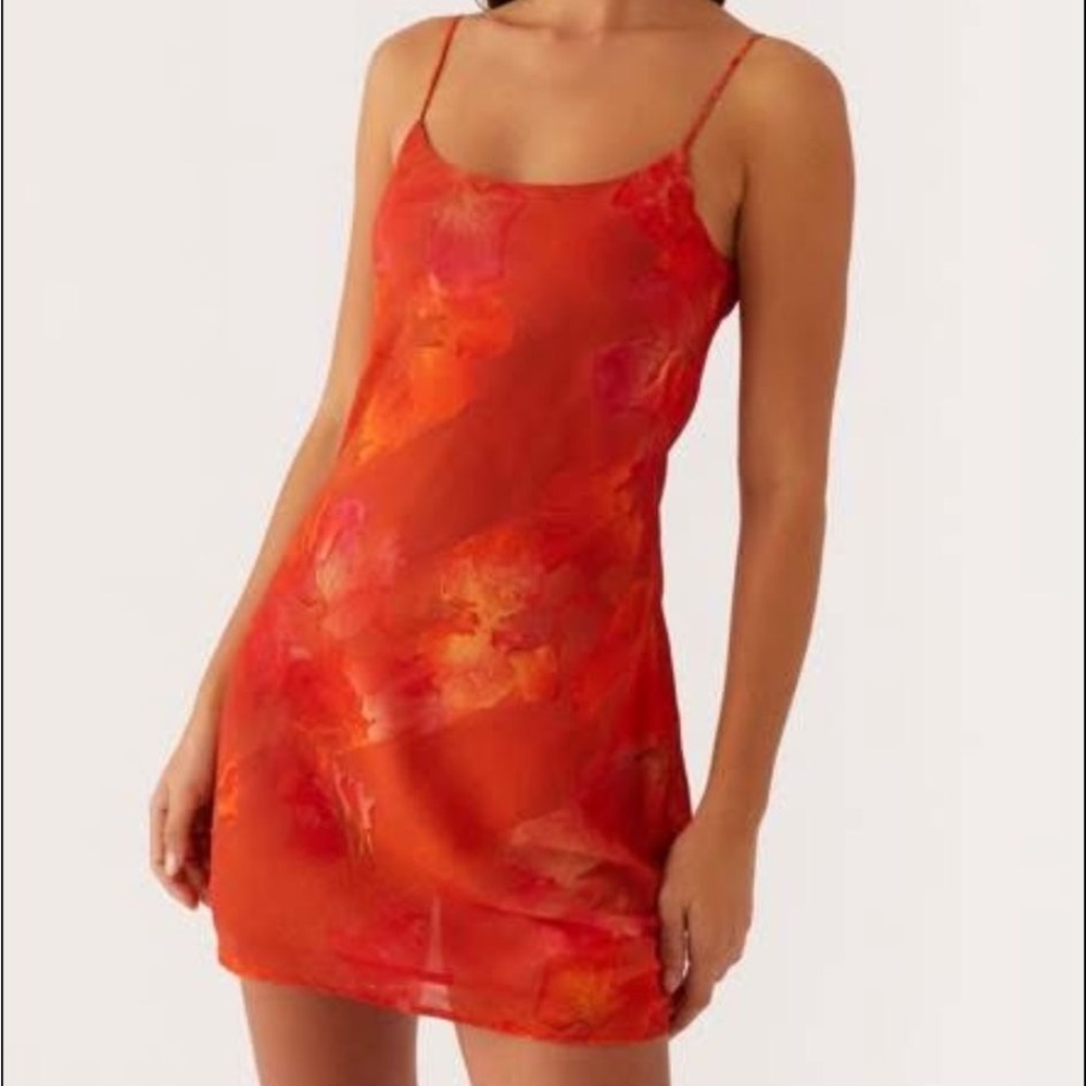 Peppermayo Red and Orange Dress